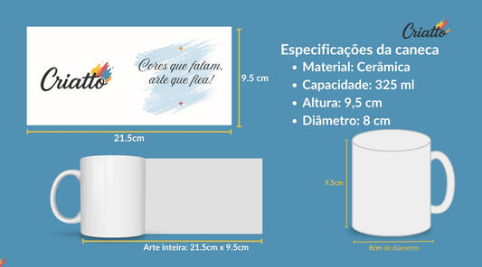 Guia de arte para canecas personalizadas